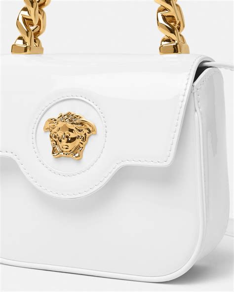 versace white la medusa bag